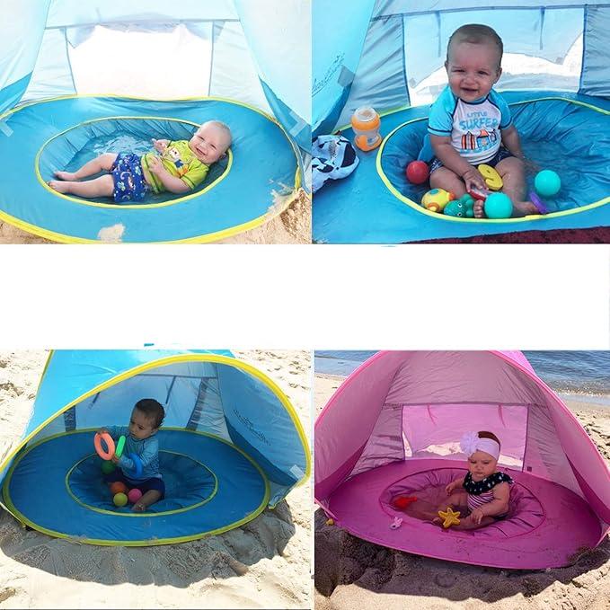 SunFun Tent | Veilig spelen in de zon - Speelmat en tent voor kinderen