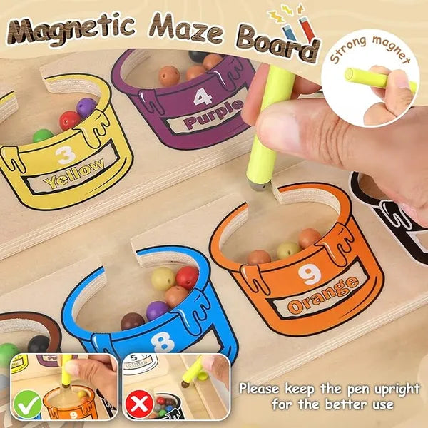 Farbabstimmung | Farbe erkennen und lernen – Montessori Farb- und Zahlenpuzzlebrett