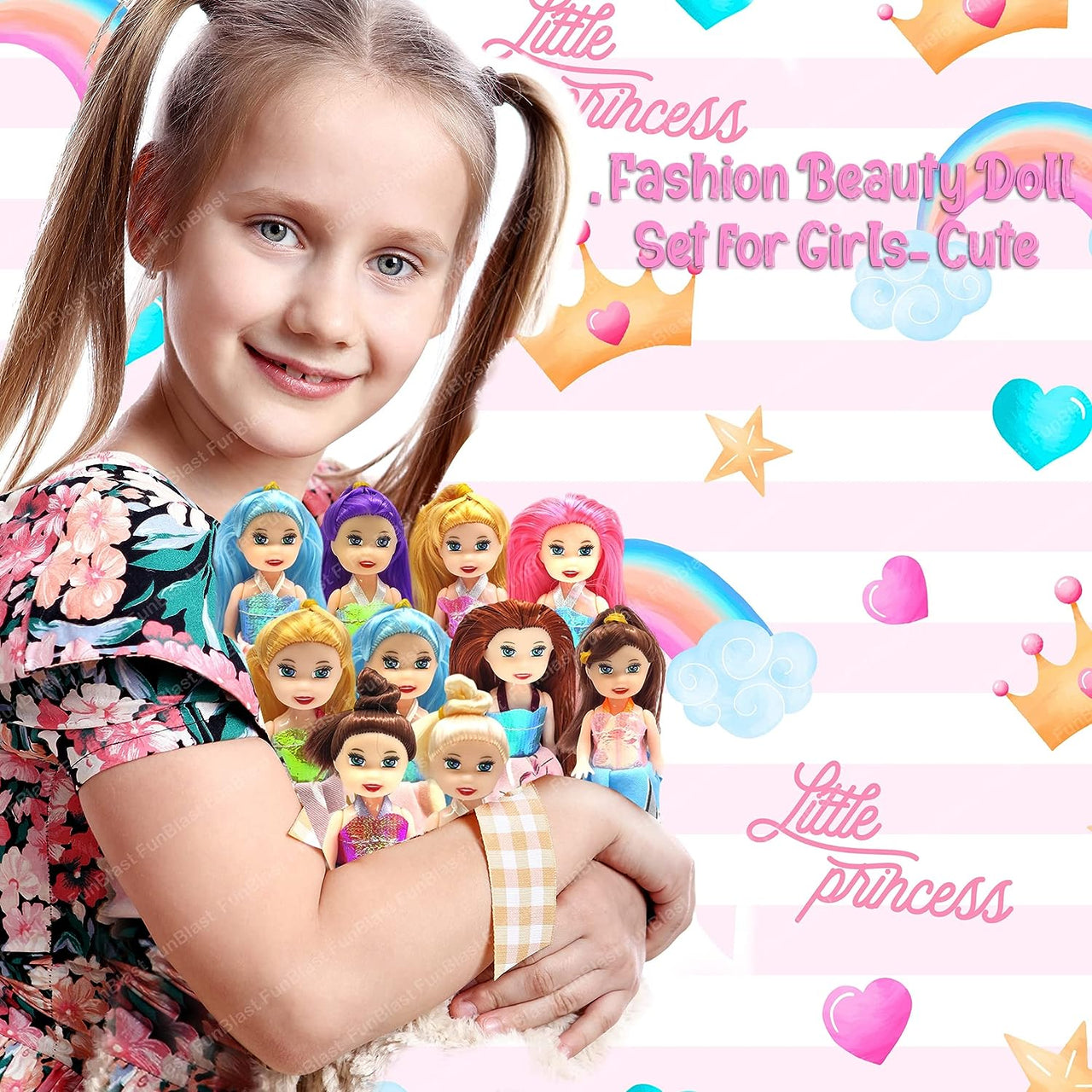 DollyDreams | Magischer Spielspaß - Set mit niedlichen Puppen in bunten Kleidern