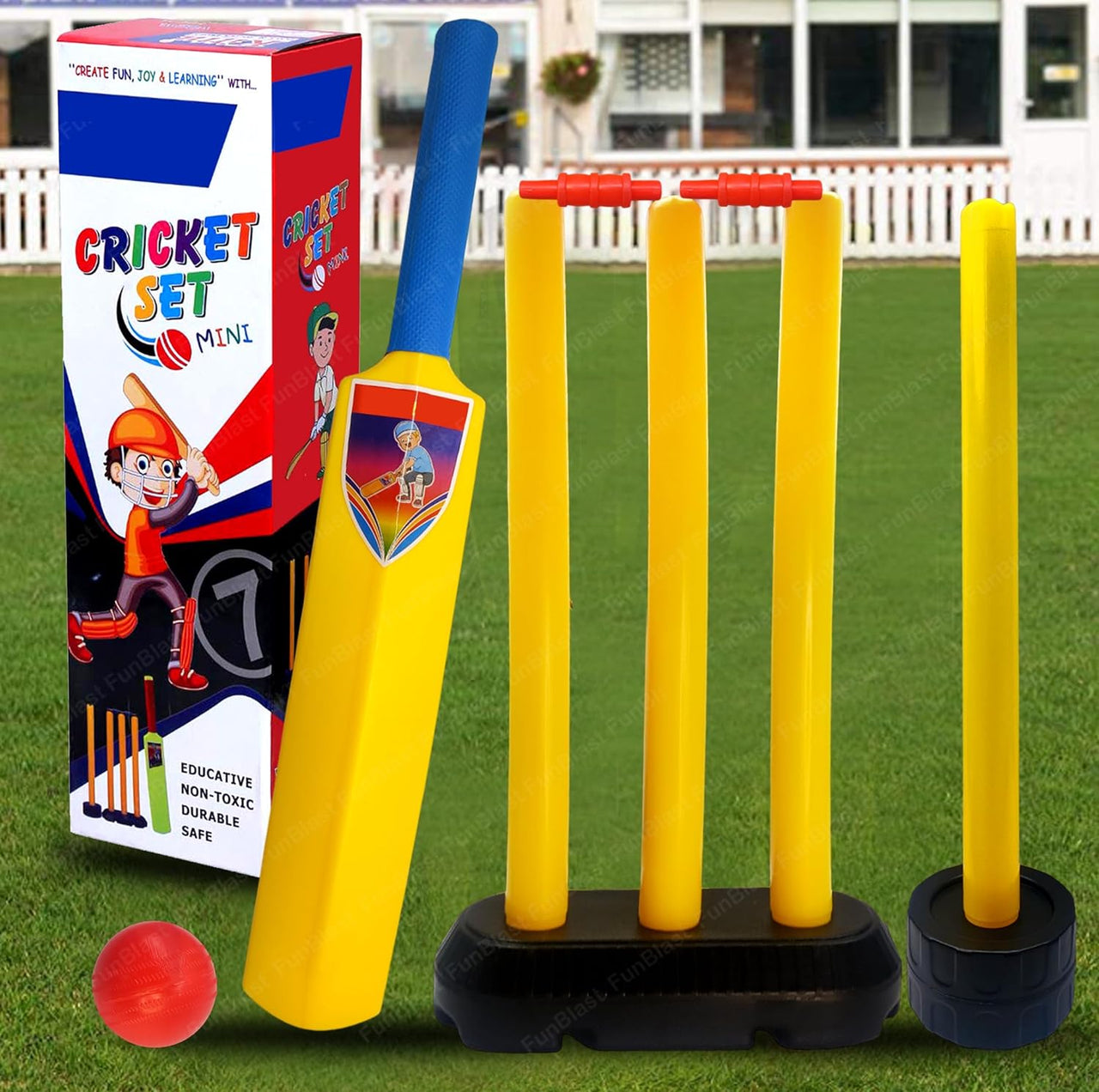 BatBoy | Da un jonrón - Set completo de cricket de plástico para niños