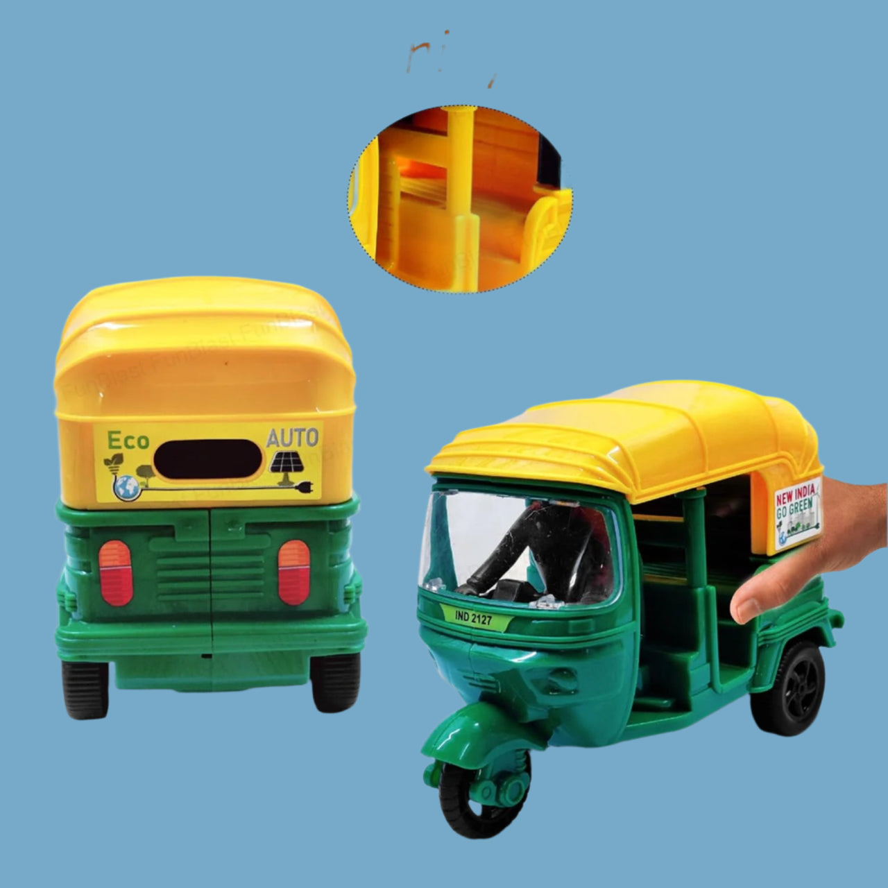 TukTuk Express | Placer de conducción auténtico - Juguete de rickshaw para niños