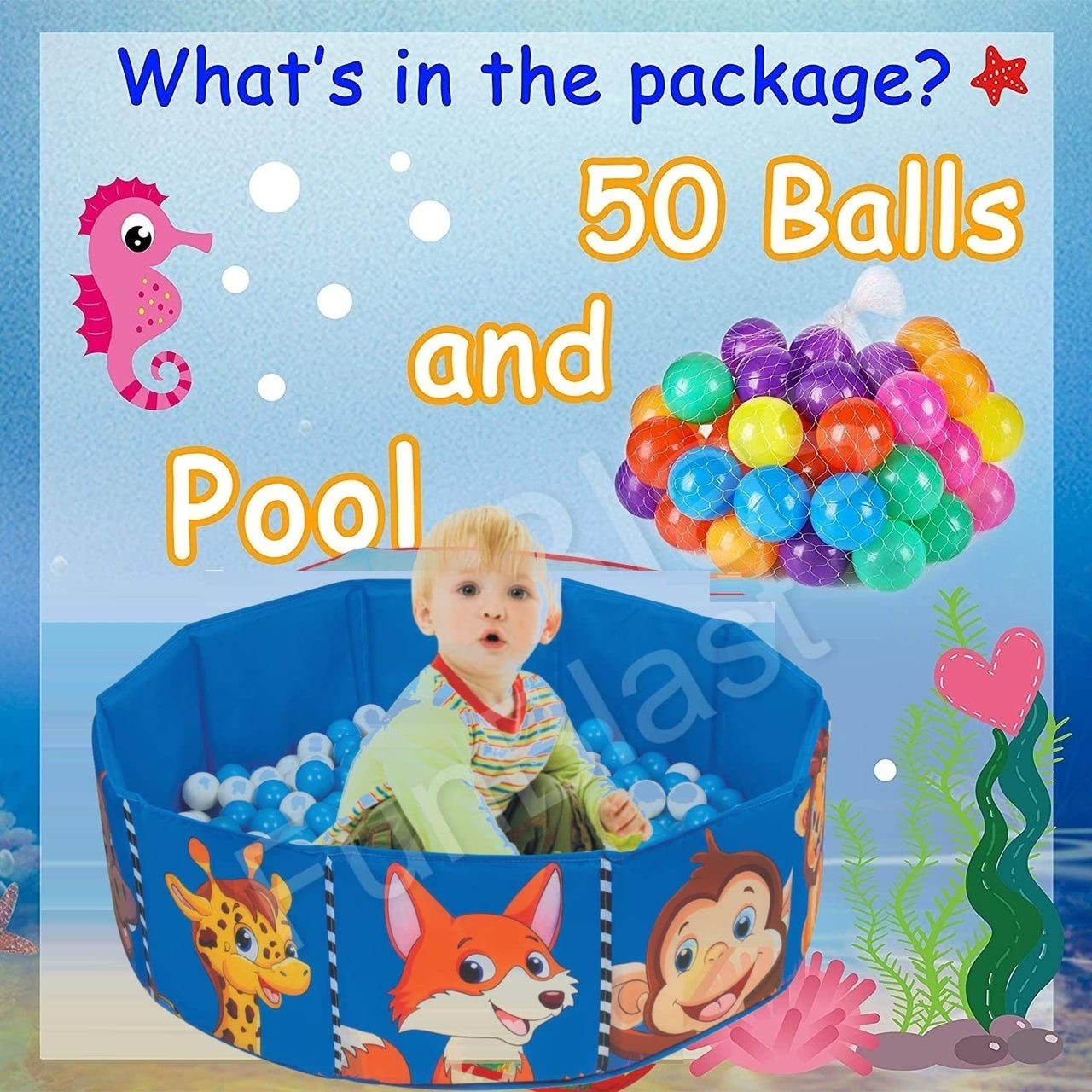 BalloFun | Jugar y descubrir - Piscina de bolas plegable para interior y exterior