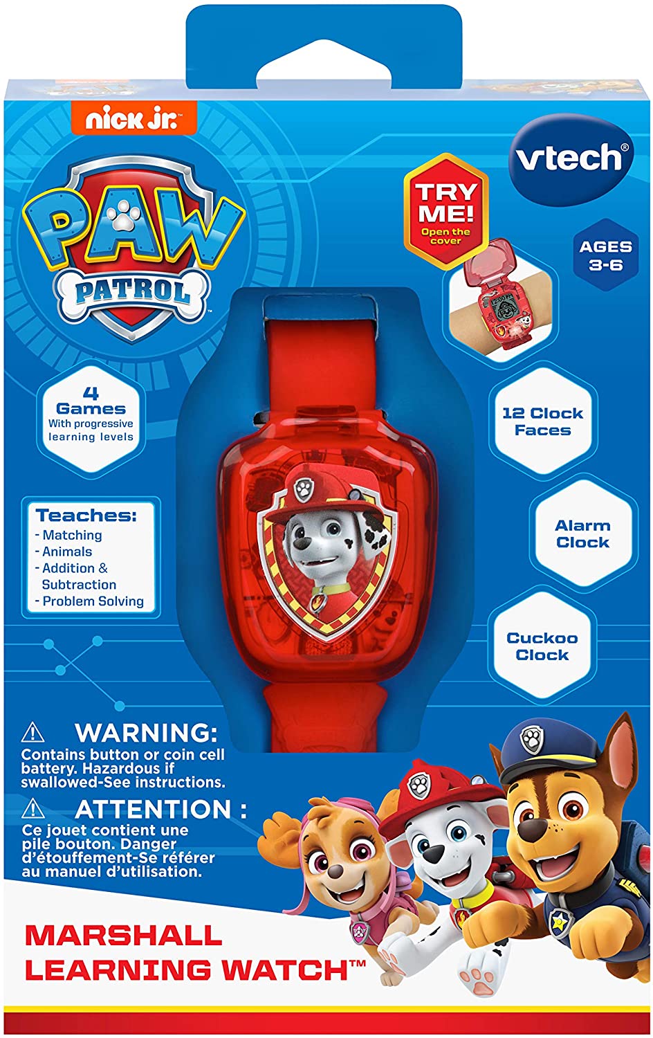 PAW Patrol | Leren & spelen - Chase interactieve horloge