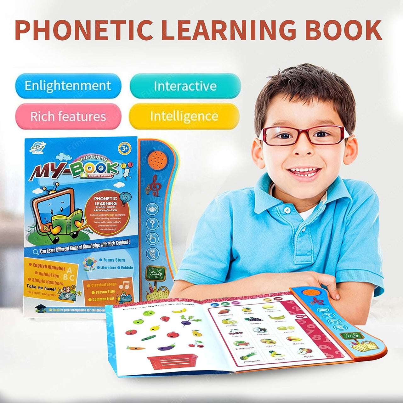SmartRead | Apprendre en jouant avec le son - Livre éducatif interactif avec audio et stylet pointant