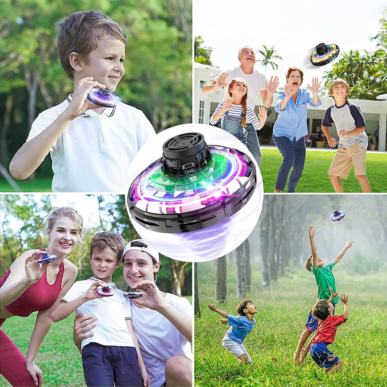 Mini Vliegende Bal | Magisch - LED Hover Boemerang