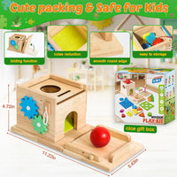 Thumbnail for EcoToys EduPlay Box | Stimuleer leren en ontdekken - Montessori Houten Speelset