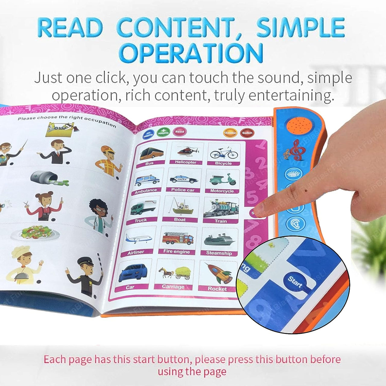 SmartRead | Apprendre en jouant avec le son - Livre éducatif interactif avec audio et stylet pointant