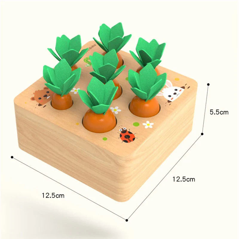 EcoToys Groene Speelgroenten | Speel en leer met plezier! - Educatieve Montessori blokken voor een gezonde levensstijl