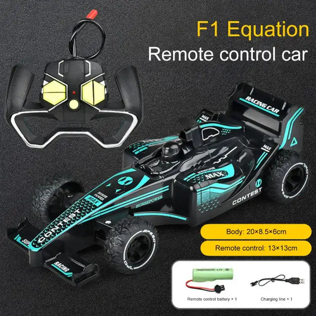 DriftMaster | Aventura de velocidad - Mini coche RC con batería recargable y función de derrape