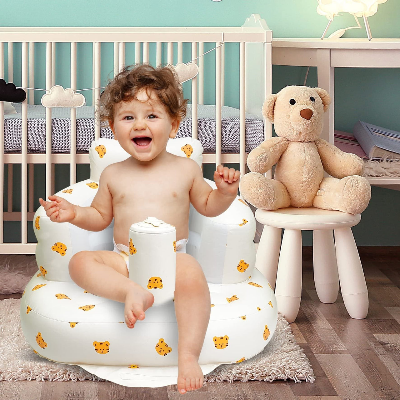 AirNest Baby Lounger | Veilige Ondersteuning - Opblaasbare Babystoel