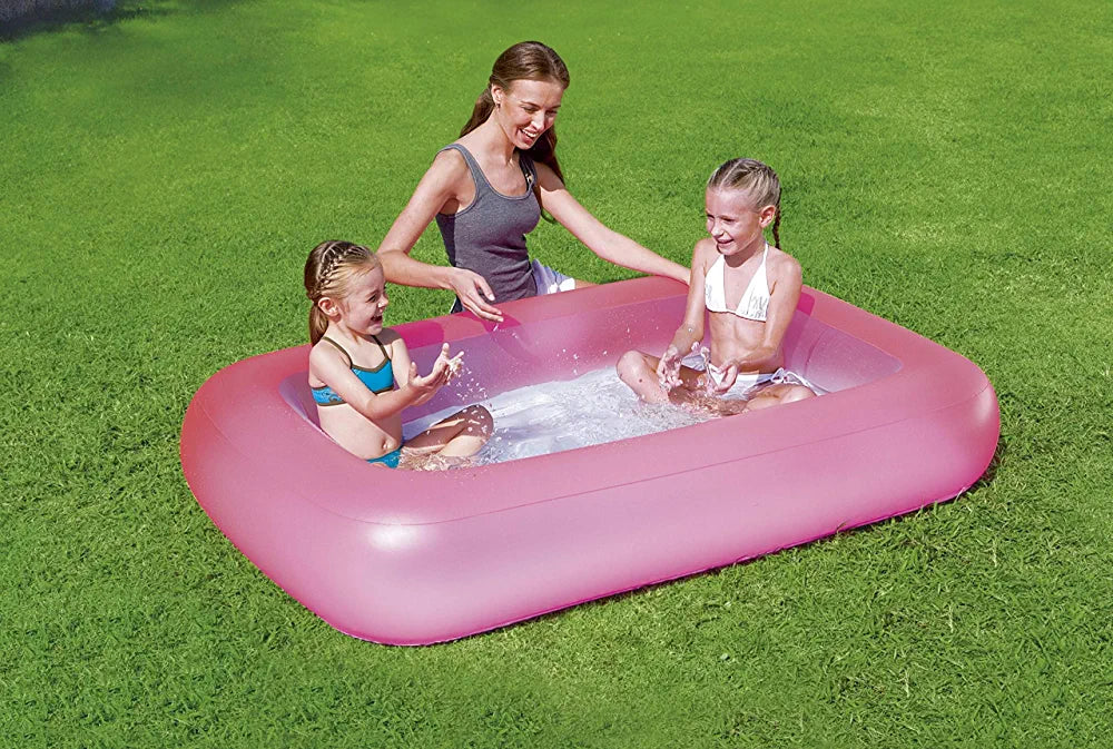 KINDERTALES Arcoíris | Piscina infantil multicolor - Nado seguro con bomba