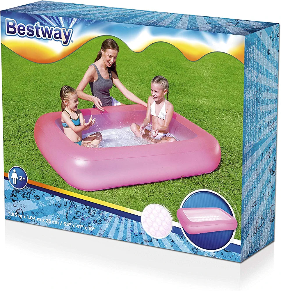 KINDERTALES Arcoíris | Piscina infantil multicolor - Nado seguro con bomba