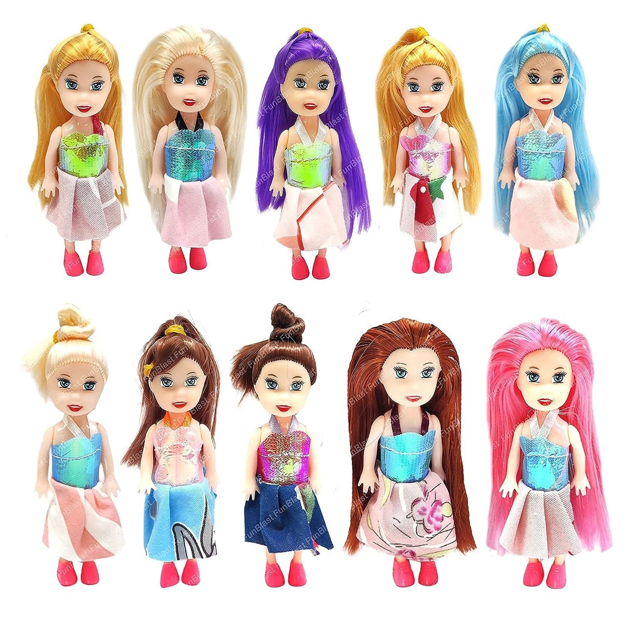 DollyDreams | Magischer Spielspaß - Set mit niedlichen Puppen in bunten Kleidern