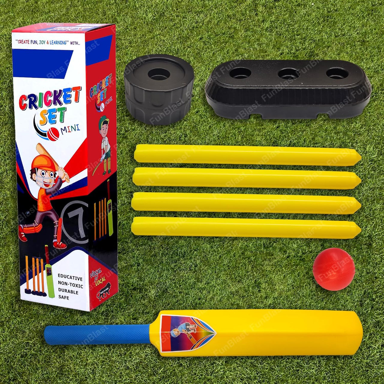BatBoy | Da un jonrón - Set completo de cricket de plástico para niños