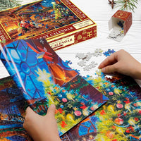 Thumbnail for Calendario de cuenta regresiva de rompecabezas navideño | Haz la Navidad mágica - Rompecabezas de 1008 piezas en 24 ventanillas
