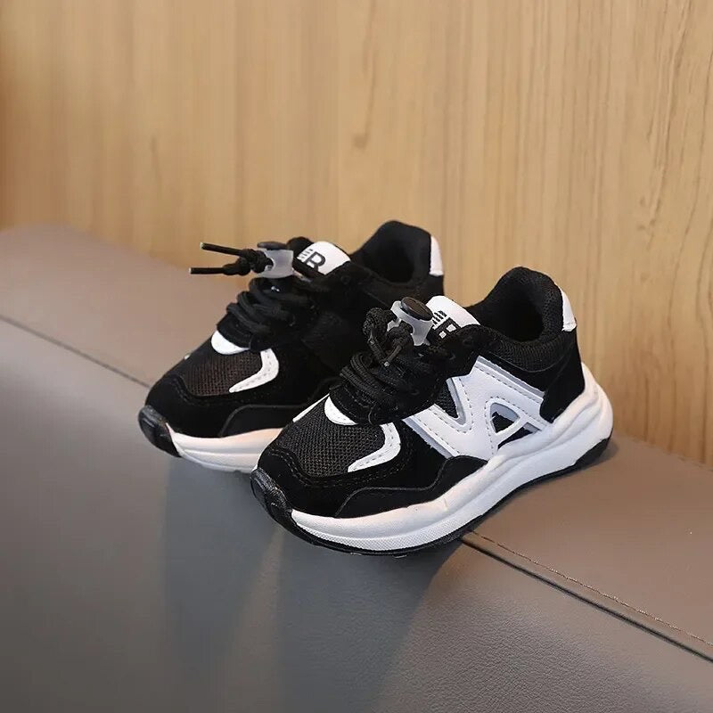 Ademende Lichtgewicht Kindersneakers met Vetersluiting voor Jongens en Meisjes – Maat 21-28 0