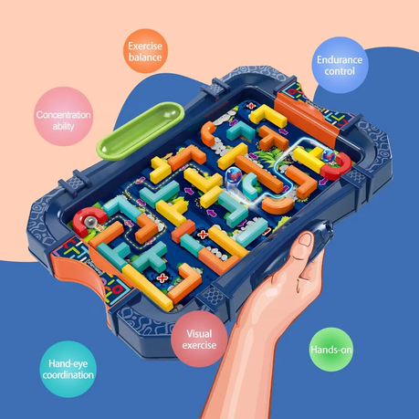 Balancerend Labyrint Bordspel voor Kinderen – Creatief Interactief Speelgoed van Plastic voor Leeftijd 3-6 Jaar 4