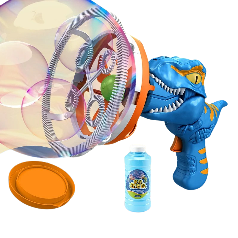 JurassicBubbles | Magischer Spielspaß - Elektrische Dinosaurier Seifenblasenmaschine