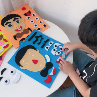 Emotionele Expressie Puzzel | Educatief DIY speelgoed - Leer emoties begrijpen