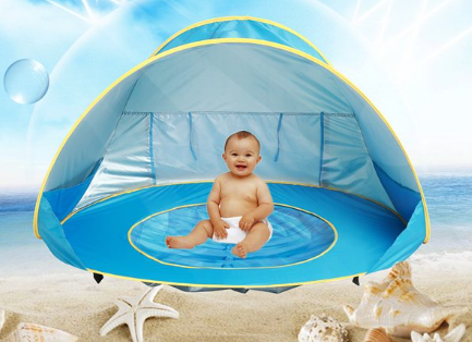 SunnyTent | Perfecte bescherming voor kinderen - Waterdichte Pop-Up Tent!