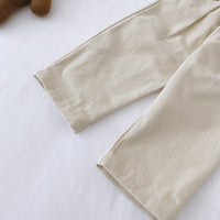 Thumbnail for Casual Jongensbroek met Elastische Tailleband – Beige/Bruin, Comfortabele Pasvorm voor 1-5 Jaar 5