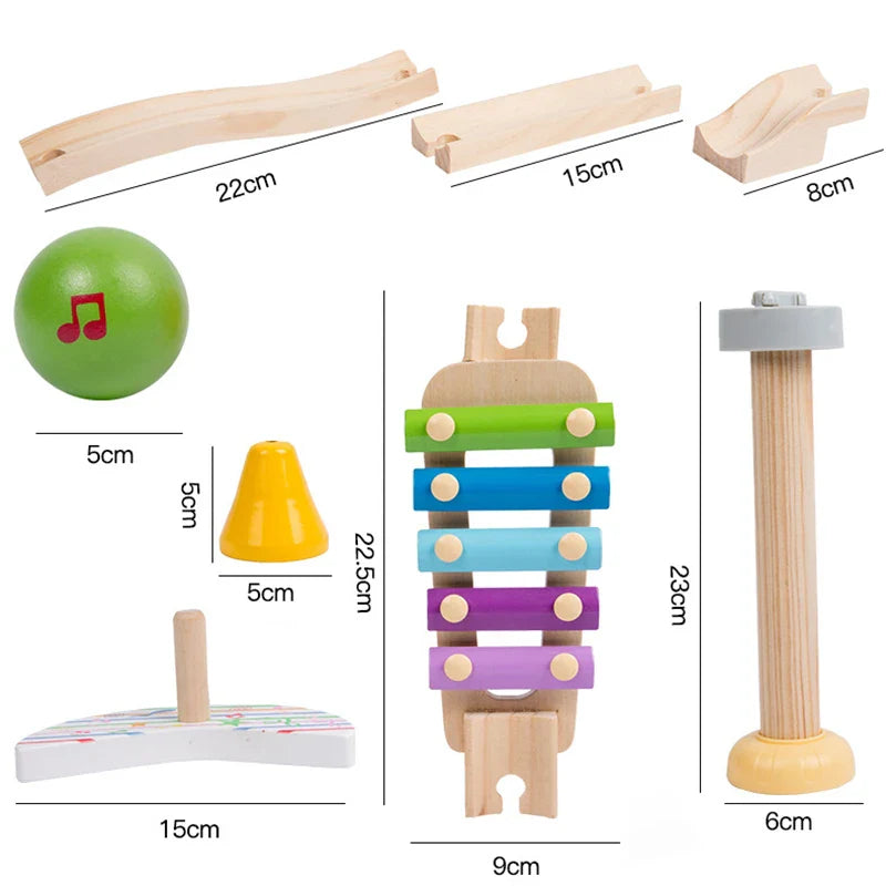 EcoToys Houten Pijp Blokken | Muziek en  Leerplezier - Motorische Vaardigheden