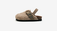 Thumbnail for Comfortabele Instappers voor Kinderen van Schapenvacht - Beige/Bruin, Maat 20-34, Antislip en Ademend Design 3