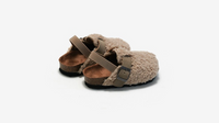 Thumbnail for Comfortabele Instappers voor Kinderen van Schapenvacht - Beige/Bruin, Maat 20-34, Antislip en Ademend Design 4