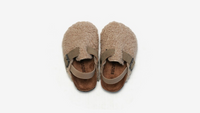 Thumbnail for Comfortabele Instappers voor Kinderen van Schapenvacht - Beige/Bruin, Maat 20-34, Antislip en Ademend Design 8