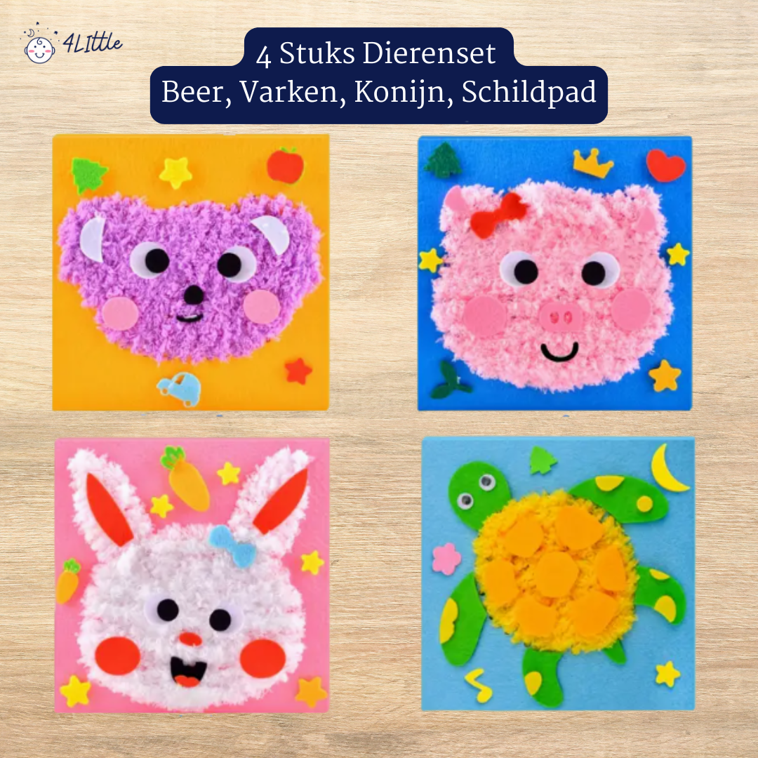 Creatieve NaaiKit | 5 Schattige Dieren, Kindvriendelijk 3+ – Stimuleer Creativiteit en Motoriek 2