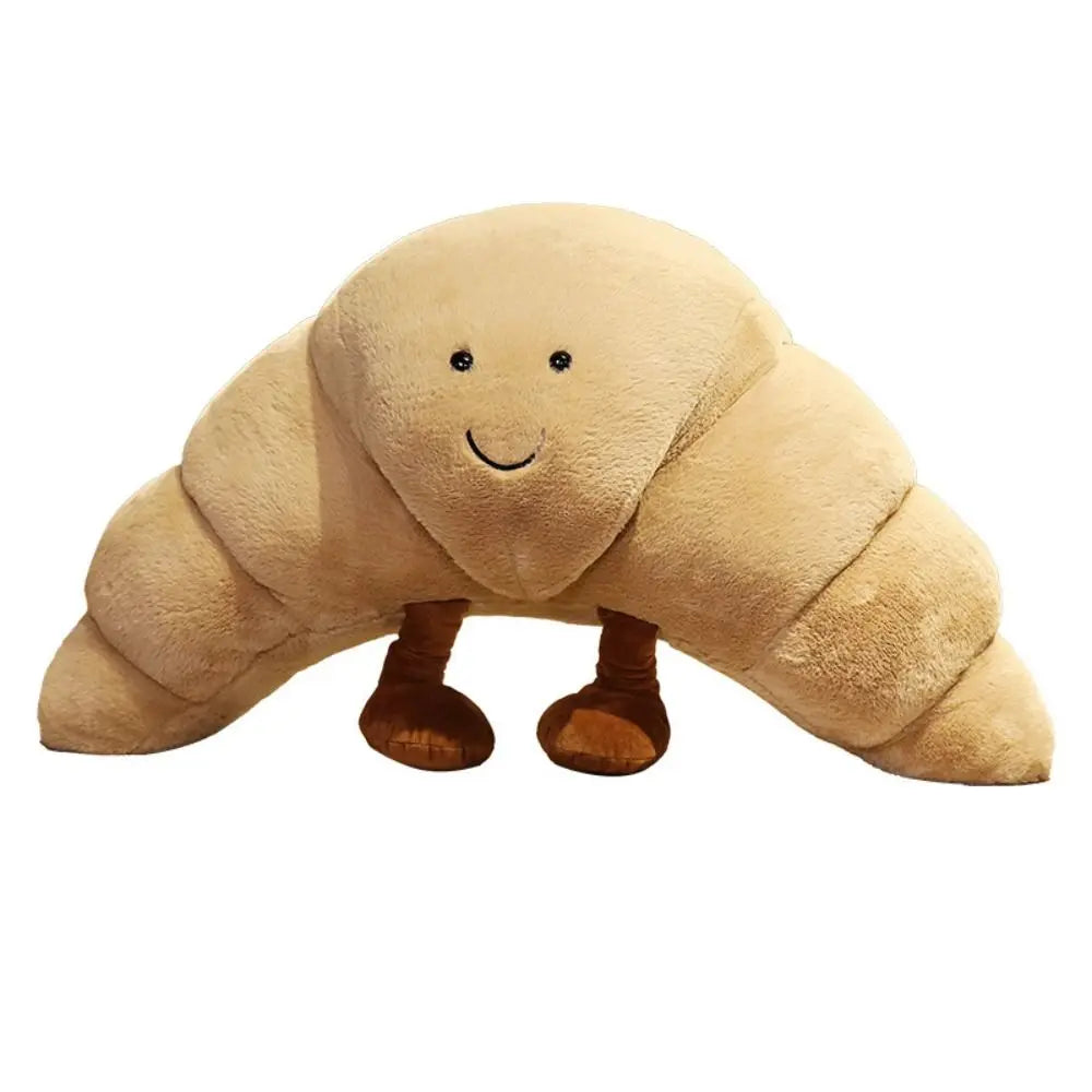 CroissantCuddle Knuffel | Zacht Pluche Kussen 33 cm, Lichtbruin – Vrolijkheid en comfort voor iedereen 5