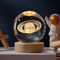 Thumbnail for StarSphere | Lleva el universo a tu habitación - Lámpara nocturna de cristal grabada en 3D