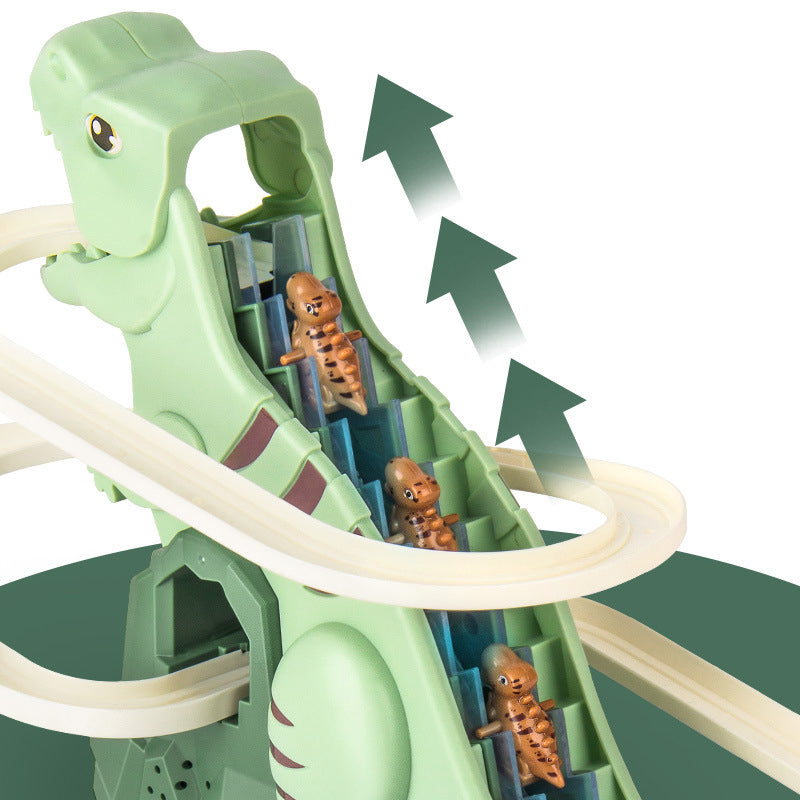 DinoRace Interactieve Racebaan | Auto's met Automatische Klimfunctie & LED, 3+ – Spannend Avontuur met Dinosaurussen 3