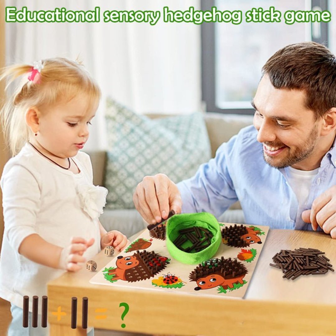 Educatief Telspel voor Kinderen - Hedgehog Adventure met Kleurige Veilige Speelstukken voor Leeftijd 3+ 1