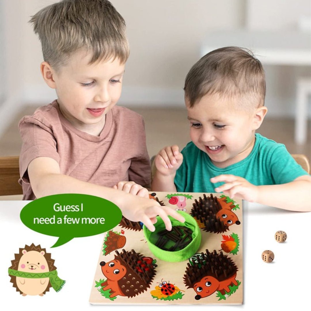 Educatief Telspel voor Kinderen - Hedgehog Adventure met Kleurige Veilige Speelstukken voor Leeftijd 3+ 4