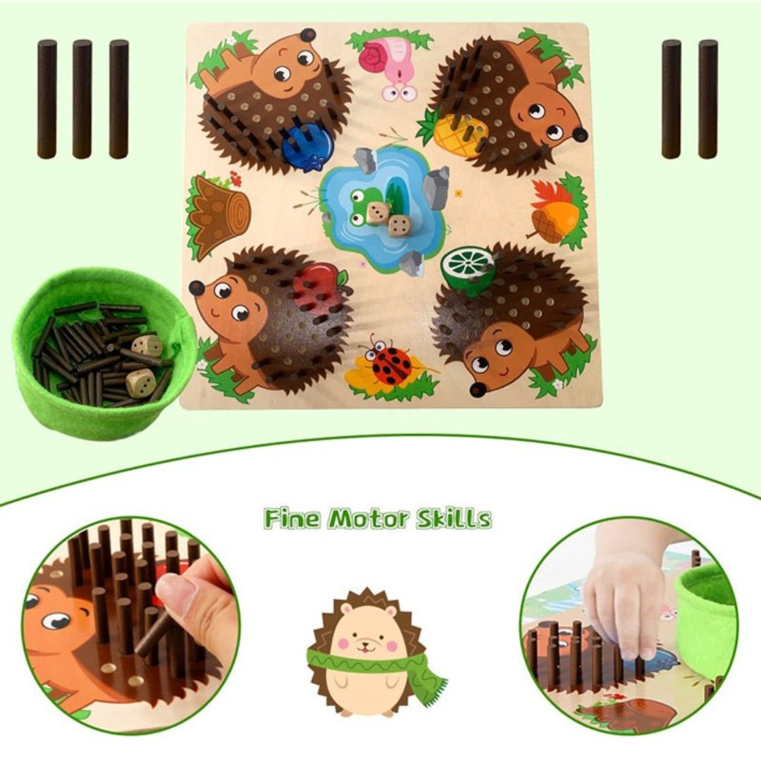Educatief Telspel voor Kinderen - Hedgehog Adventure met Kleurige Veilige Speelstukken voor Leeftijd 3+ 6