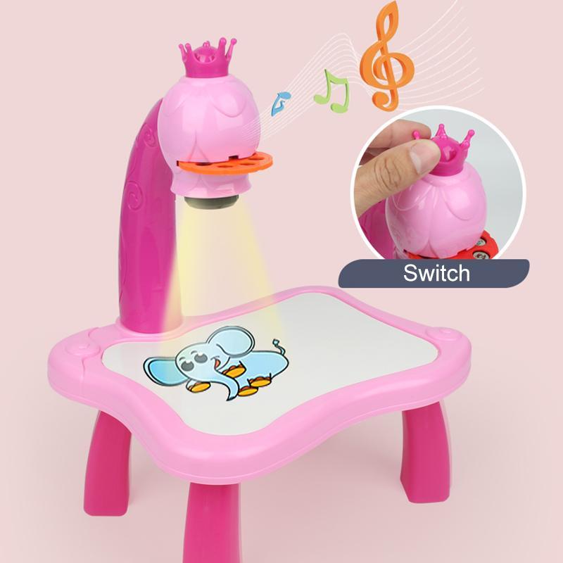 Emma | LED Tekenprojector met Muziek voor Kinderen - Educatief Speelgoed vanaf 3 Jaar 4