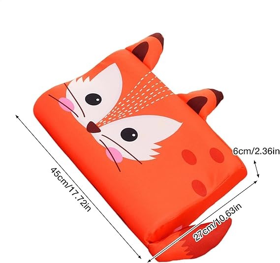 Ergonomisch Kinderkussen voor Peuters met Traagschuim – Ondersteuning voor Gezonde Slaap, 50x30 cm, Lichtgrijs 2