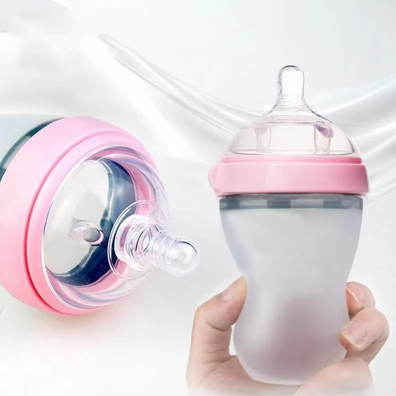 Ergonomische Babyfles van BPA-vrij Siliconen – Zacht en Veilig Drinken voor Baby's van 0-12 Maanden 7