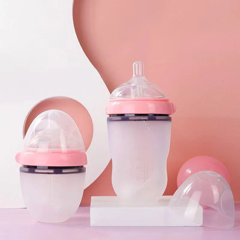 Ergonomische Babyfles van BPA-vrij Siliconen – Zacht en Veilig Drinken voor Baby's van 0-12 Maanden 8