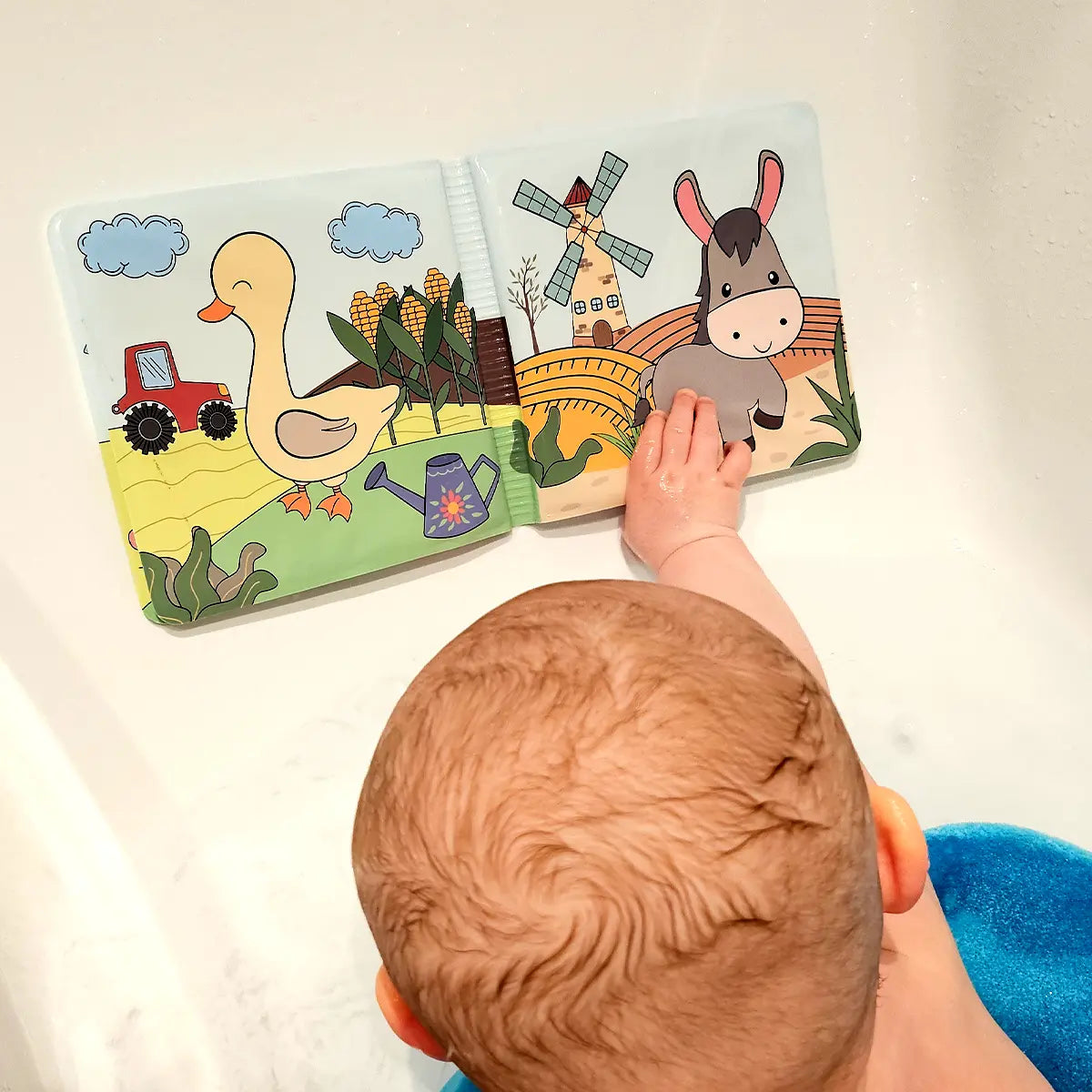 Bauernhofkunst | Spielerisch Farben - Malbuch-Set mit Kreiden für Kinder