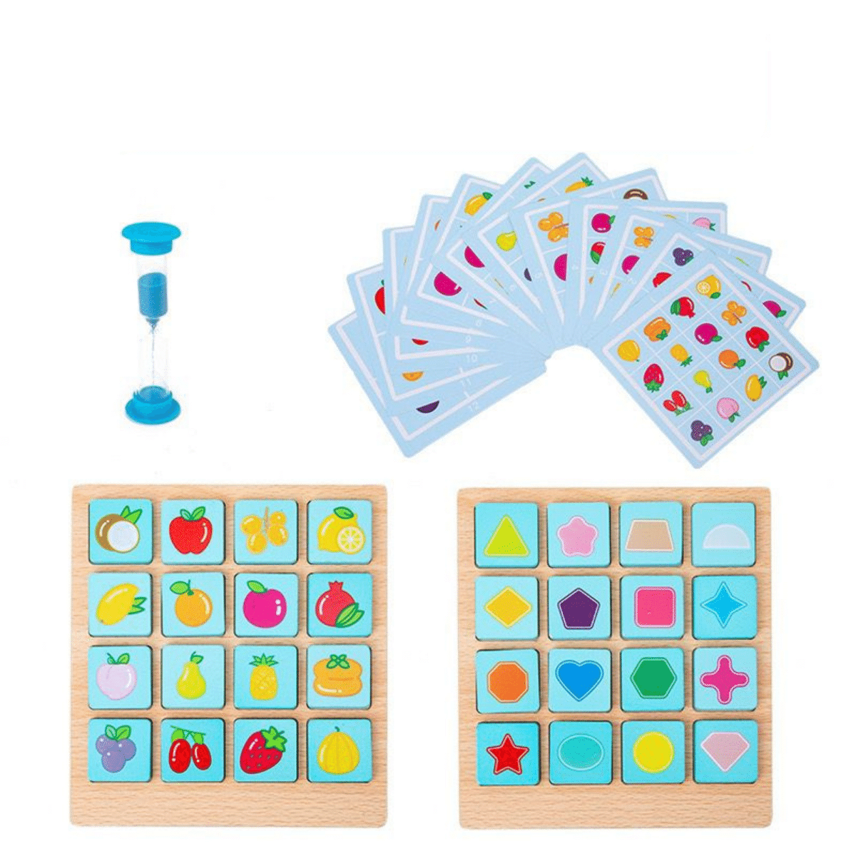 EcoToys MindJoy Memory Board | Bevordert creatieve denkvaardigheden - Educatief houten puzzelspel