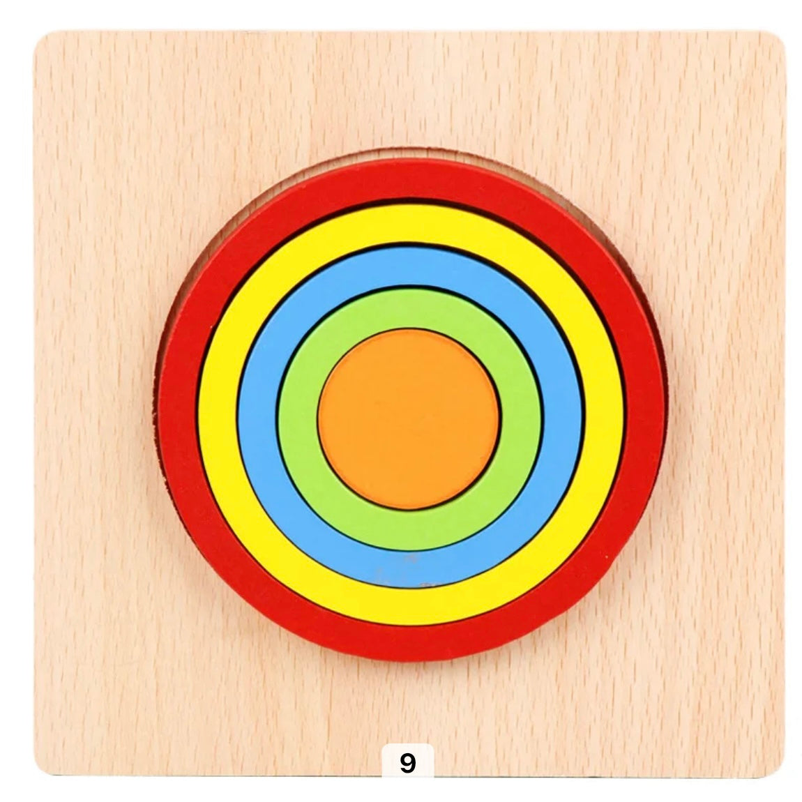 EcoToys™ Geometric Puzzle | Educatief puzzelen met vormen - Geometrische Houten Puzzel