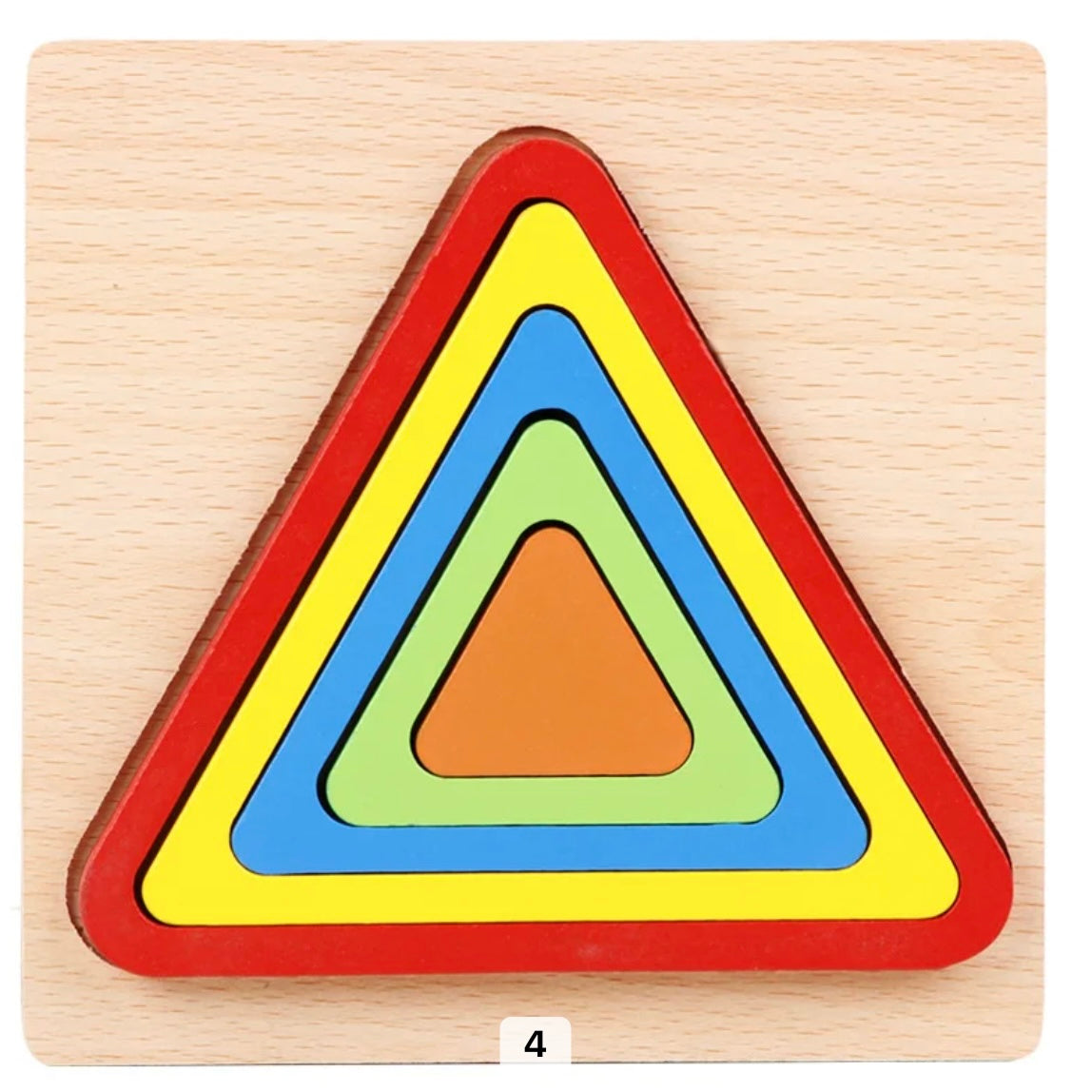 EcoToys™ Geometric Puzzle | Educatief puzzelen met vormen - Geometrische Houten Puzzel