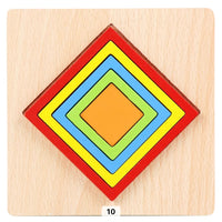 Thumbnail for EcoToys™ Geometric Puzzle | Educatief puzzelen met vormen - Geometrische Houten Puzzel