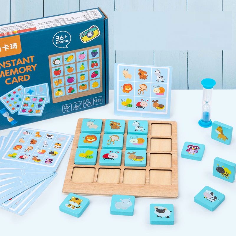 EcoToys MindJoy Memory Board | Bevordert creatieve denkvaardigheden - Educatief houten puzzelspel