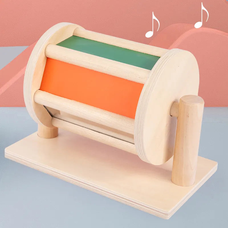 Ecotoys Muzikale Wondertrommel | Ontdek Ritme & Kleur - Montessori Speelgoed voor Kleintjes