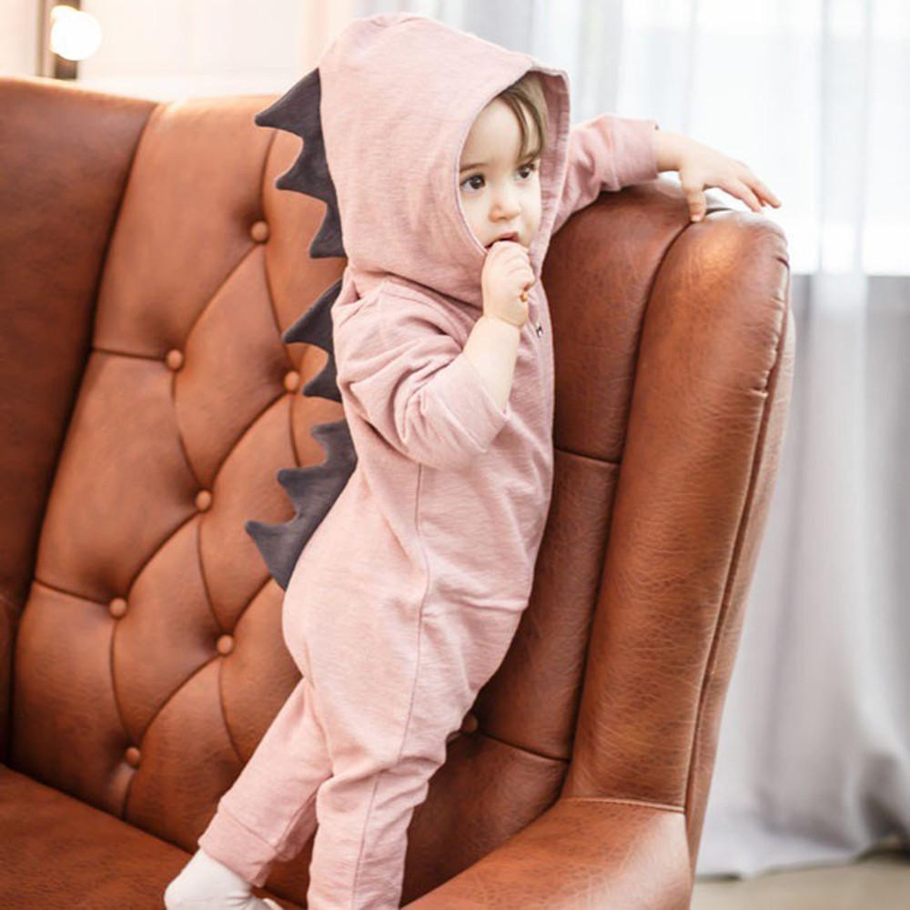 DinoCuddle Romper | Knuffelzacht Comfort - Dino Jumpsuit voor Baby's