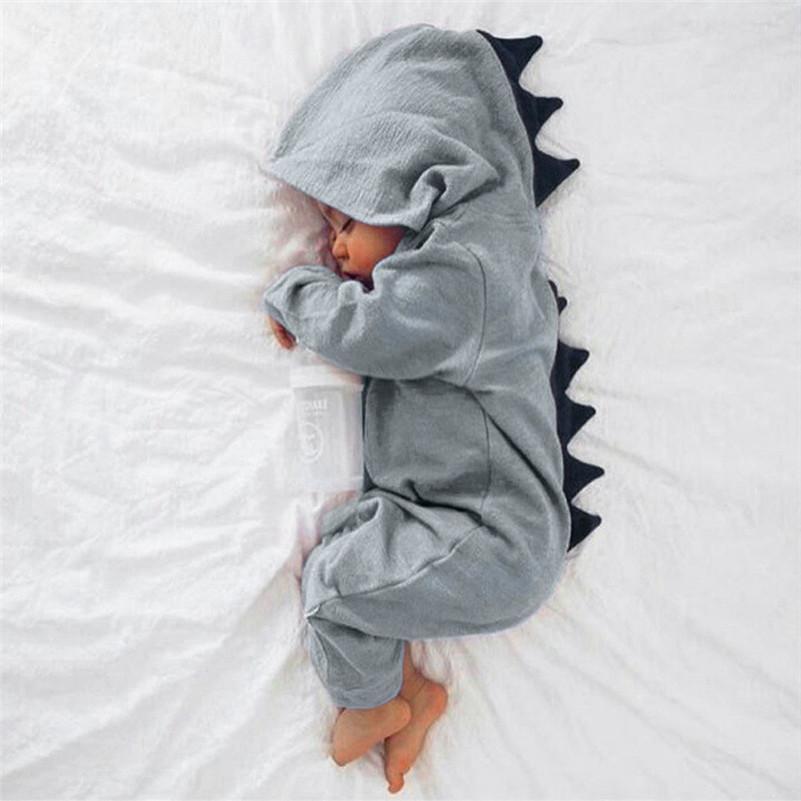 DinoCuddle Romper | Knuffelzacht Comfort - Dino Jumpsuit voor Baby's