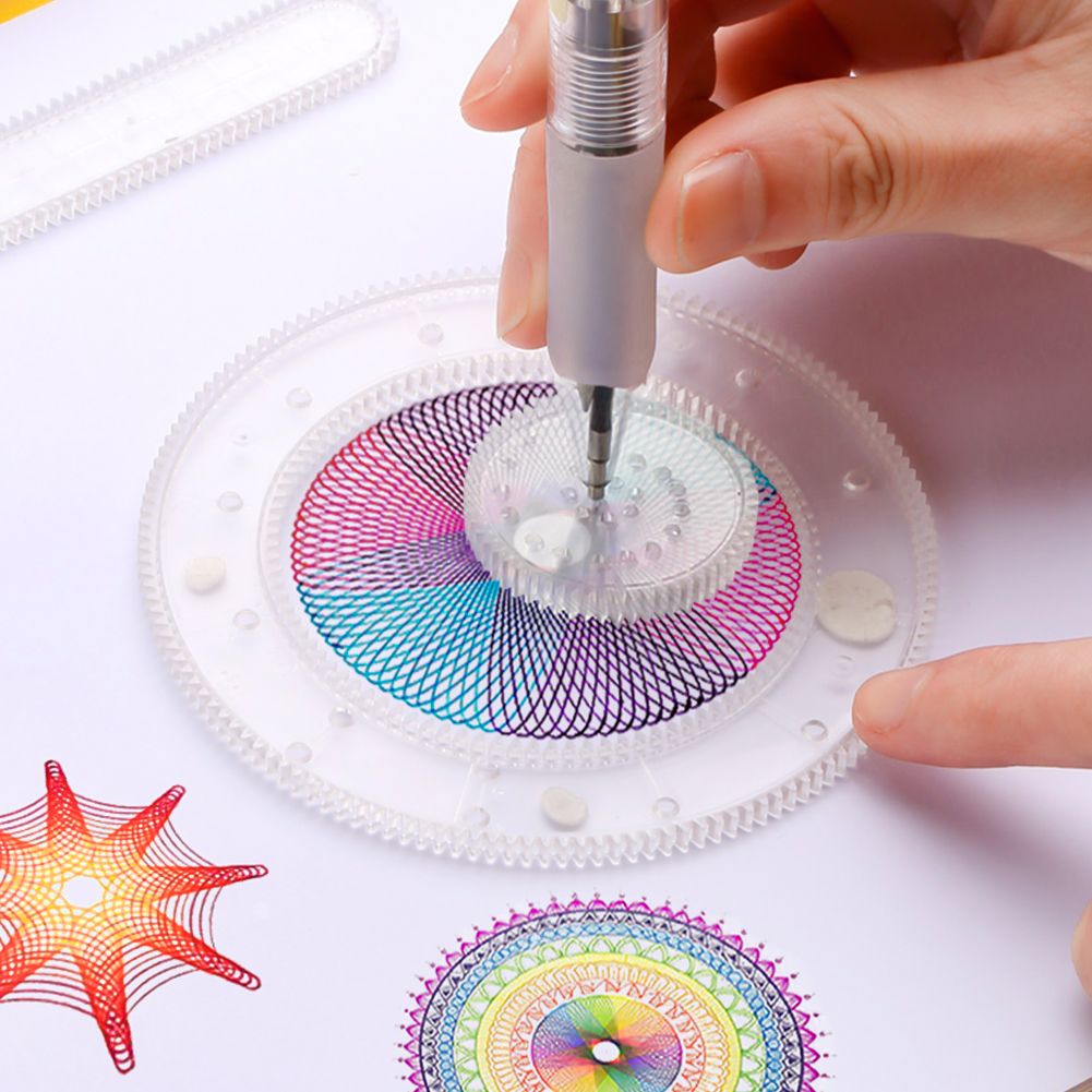 SpiroCraft | Creatief Plezier - Spiraal Teken Speelset met 27 Accessoires voor Kinderen